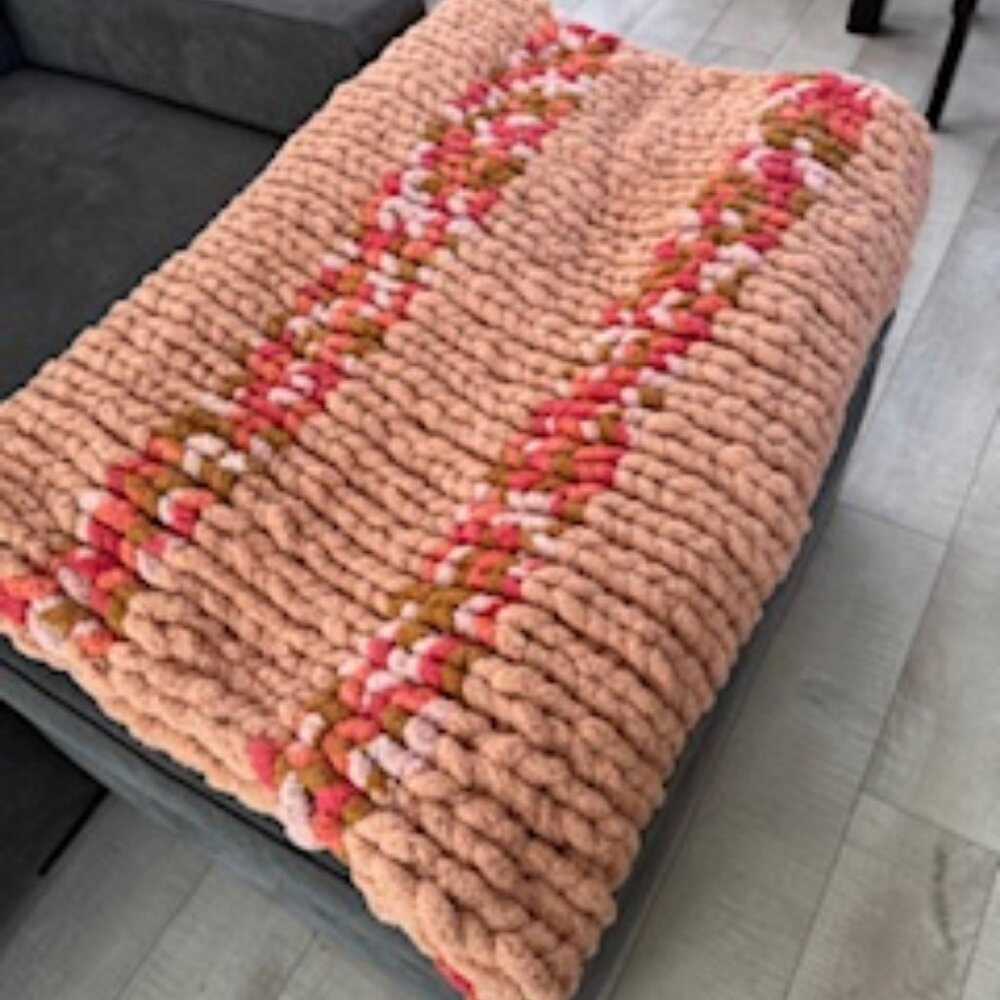 Handmade Chunky Knit Blanket